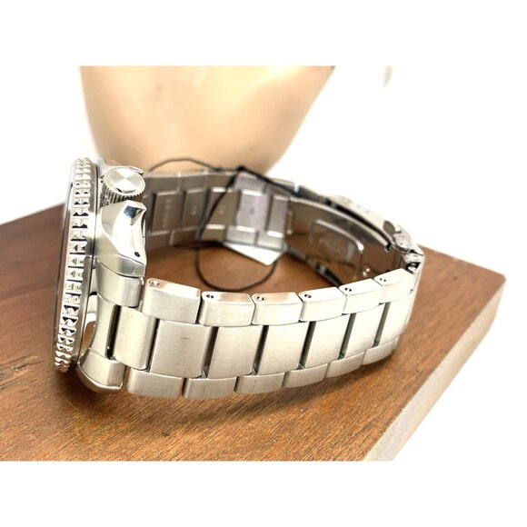 Seiko 5 Men's Watch SRPD59 Automatic Orange Dial Day Date Silver Stainless Steel - Picture 10 of 15